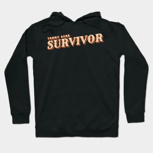 Tummy Ache Survivor - Vintage Typography Style Hoodie